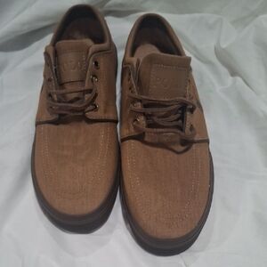 Polo by Ralph Lauren Brown Boat Shoes with Suede Upper and Lace Detailing